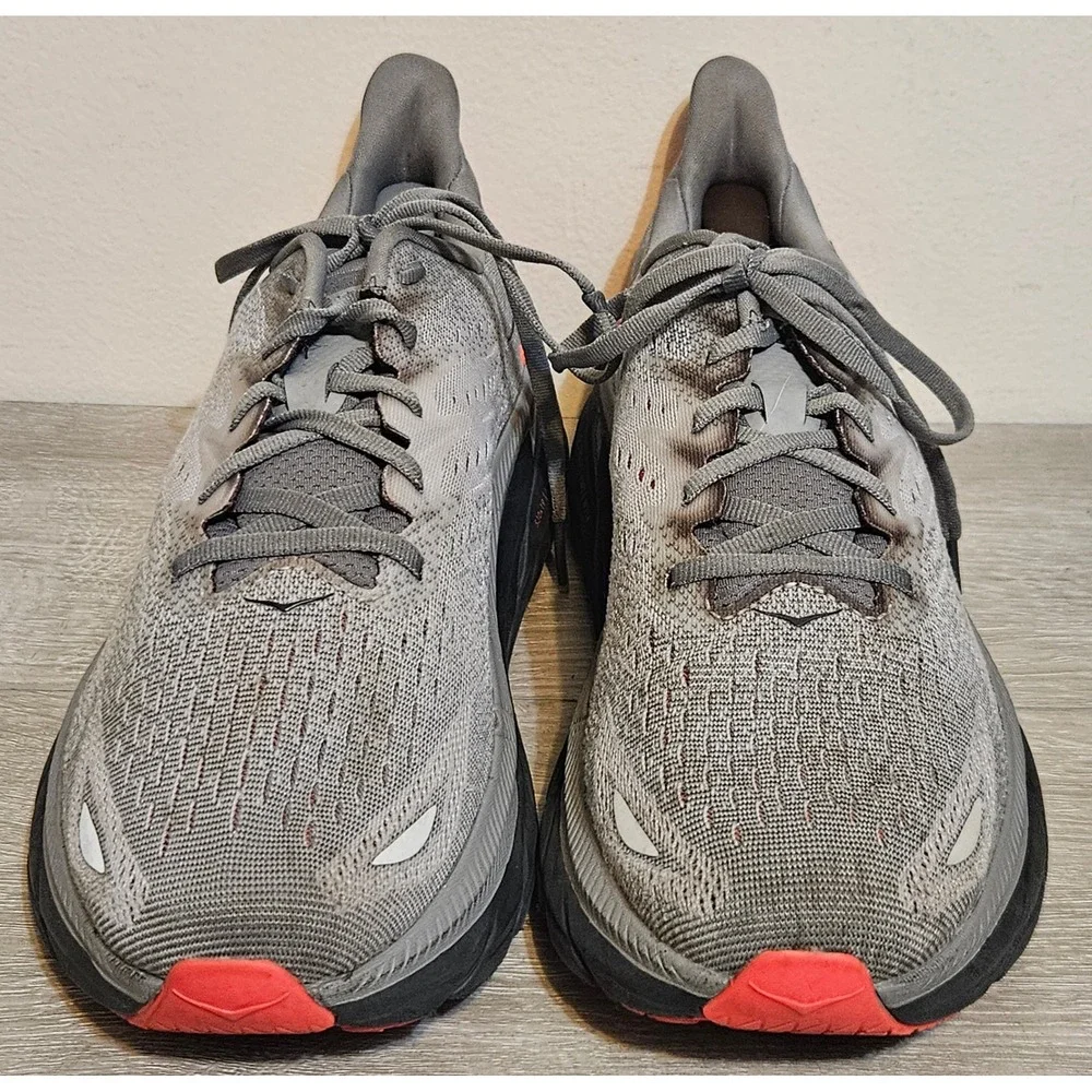 Women Hoka One One Clifton‎ 8 Gray Pink 1119394 SDPK Woman's Size 11 B